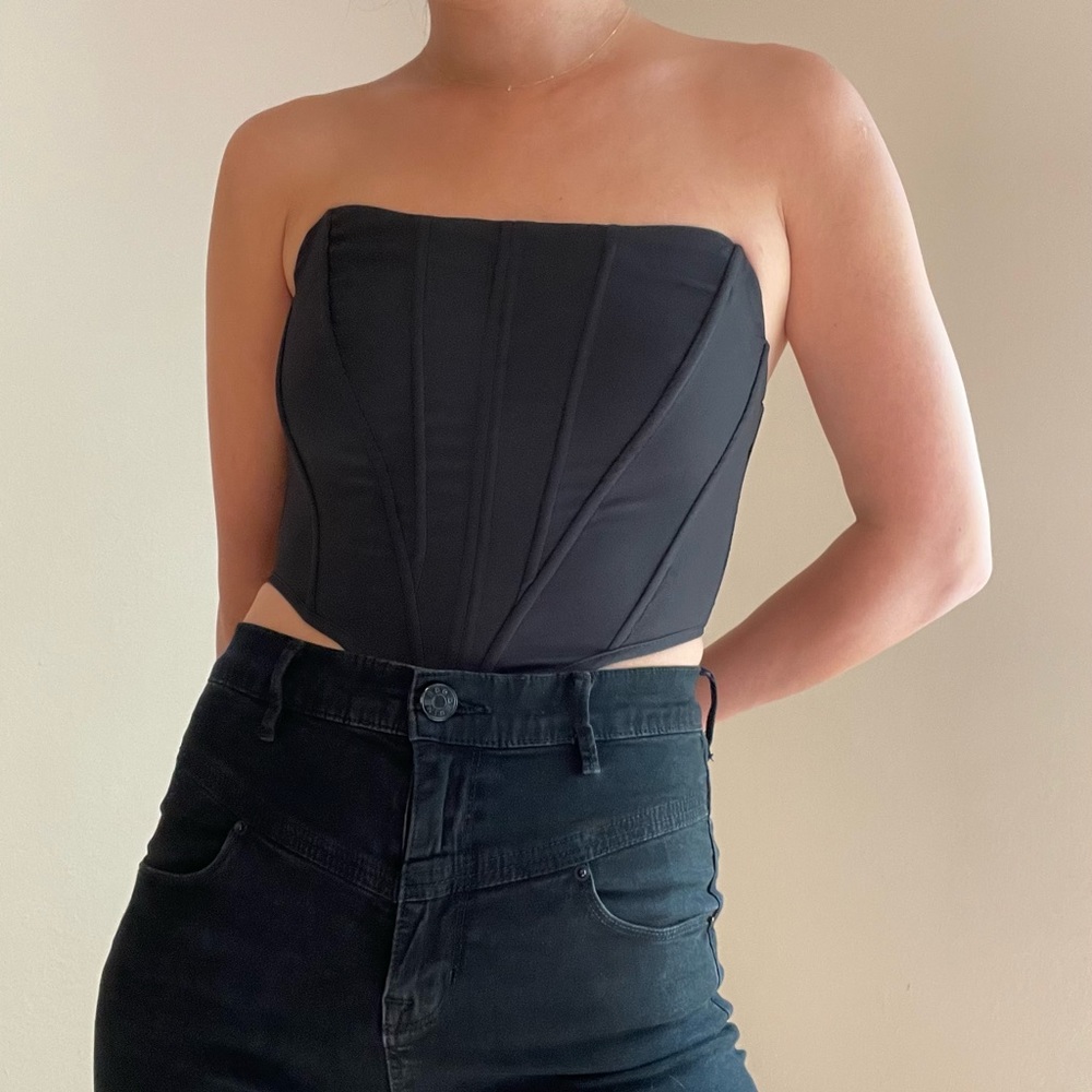 Missguided corset top (small)